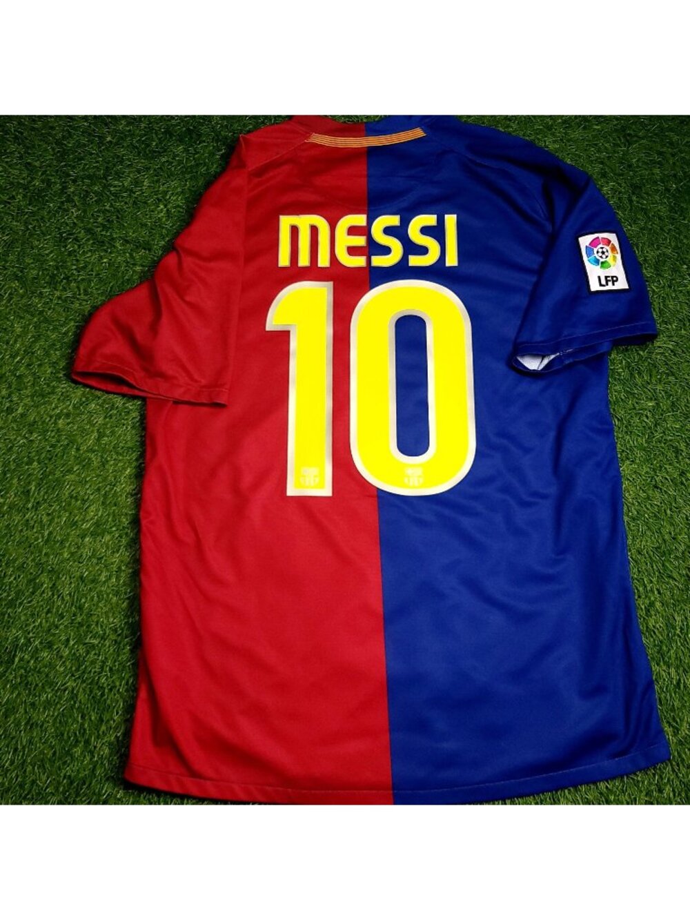 Messi Barcelona TREBLE SEASON 2008 2009 Soccer Jersey M SKU# 286784-655